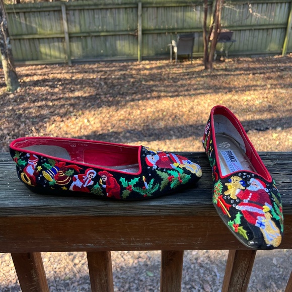Beverly Feldman Shoes - Frankie & Baby Christmas Vintage Loafer Shoes Sz 7